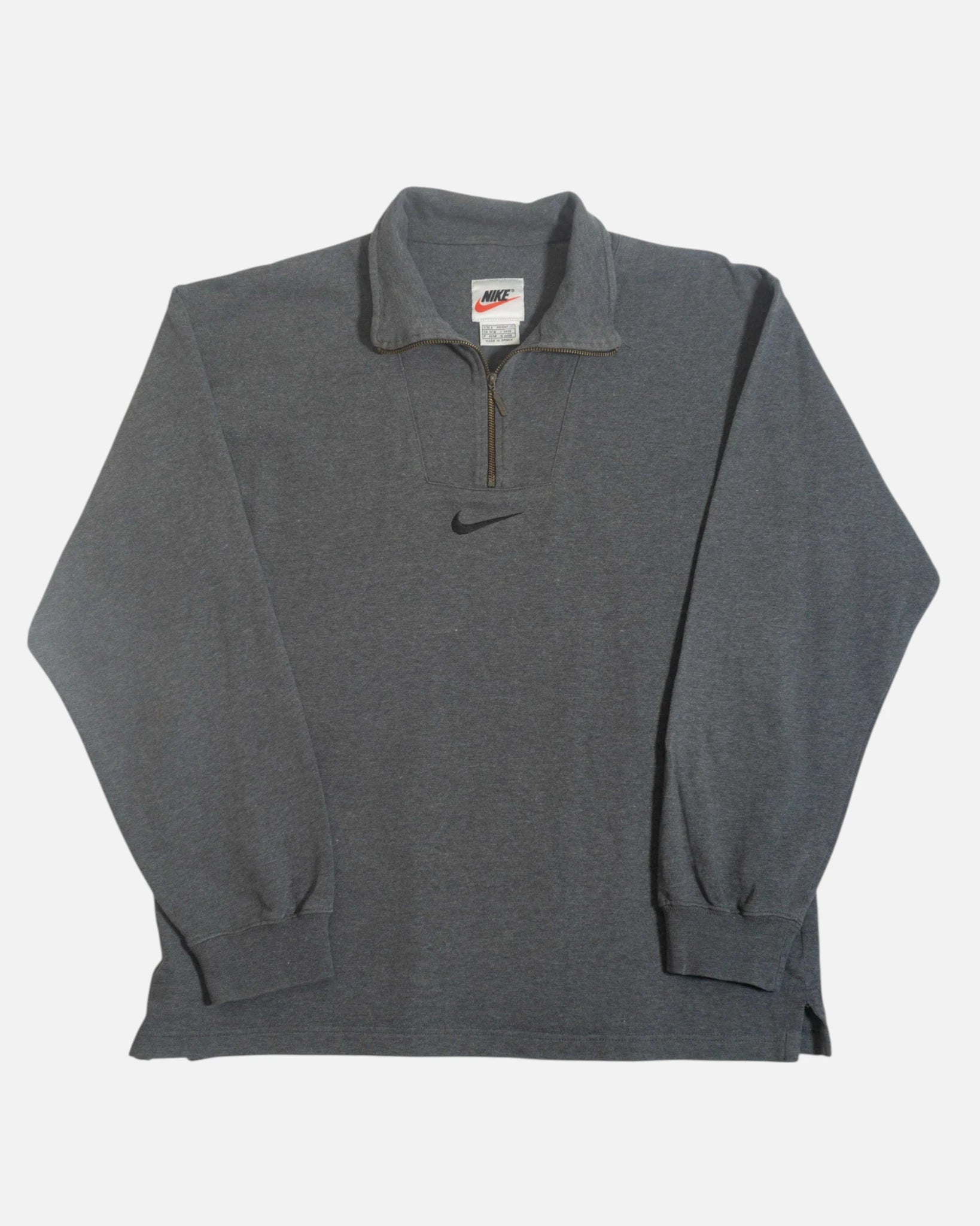 Sudadera Nike Half Zip Swoosh Centrado Vintage — Talla S