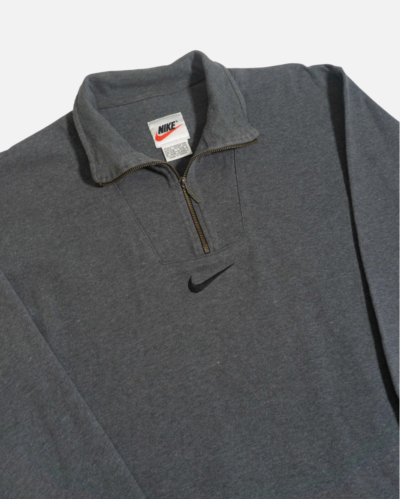 Sudadera Nike Half Zip Swoosh Centrado Vintage — Talla S
