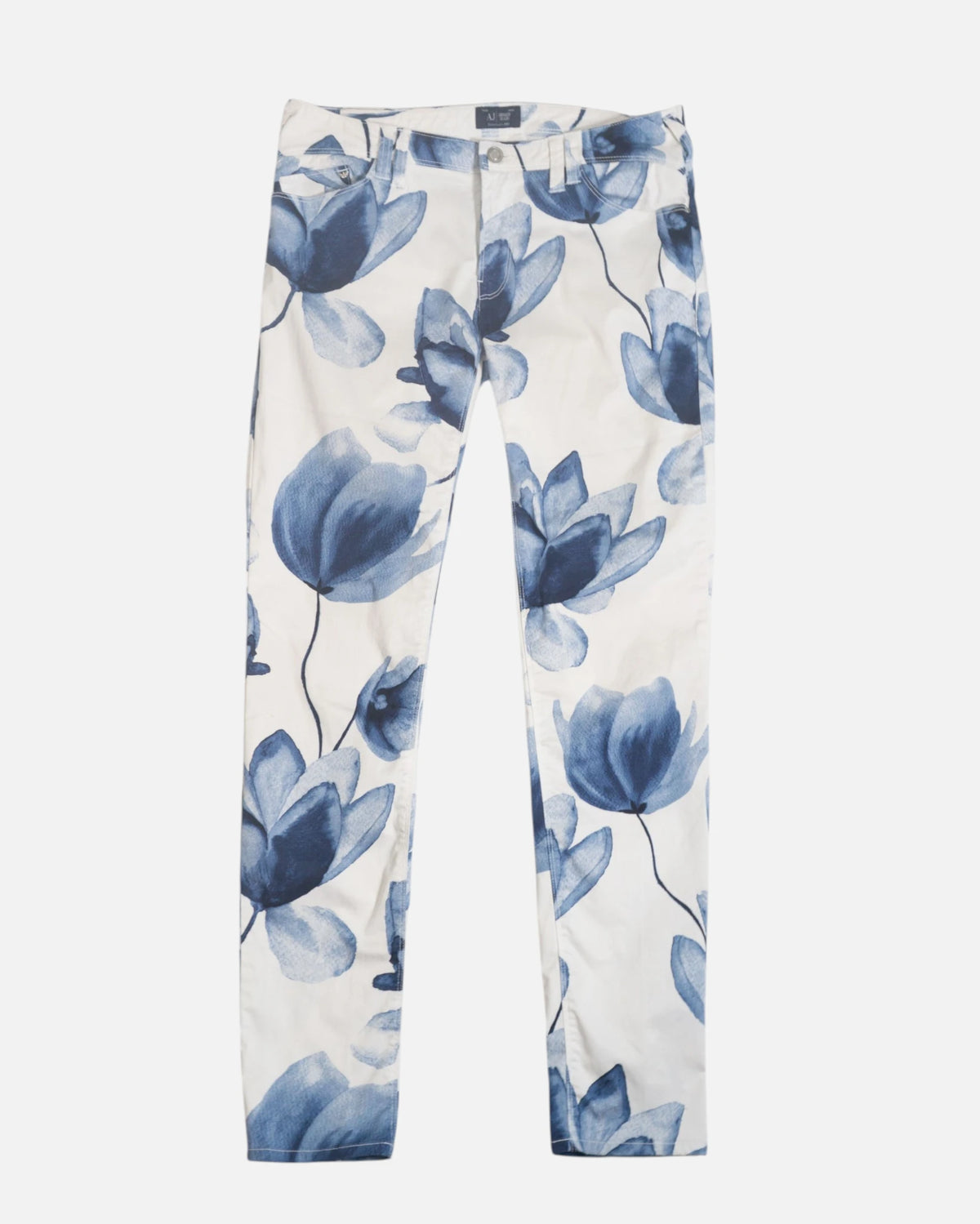 Pantalón Armani Jeans Estampado Floral Vintage — Talla M