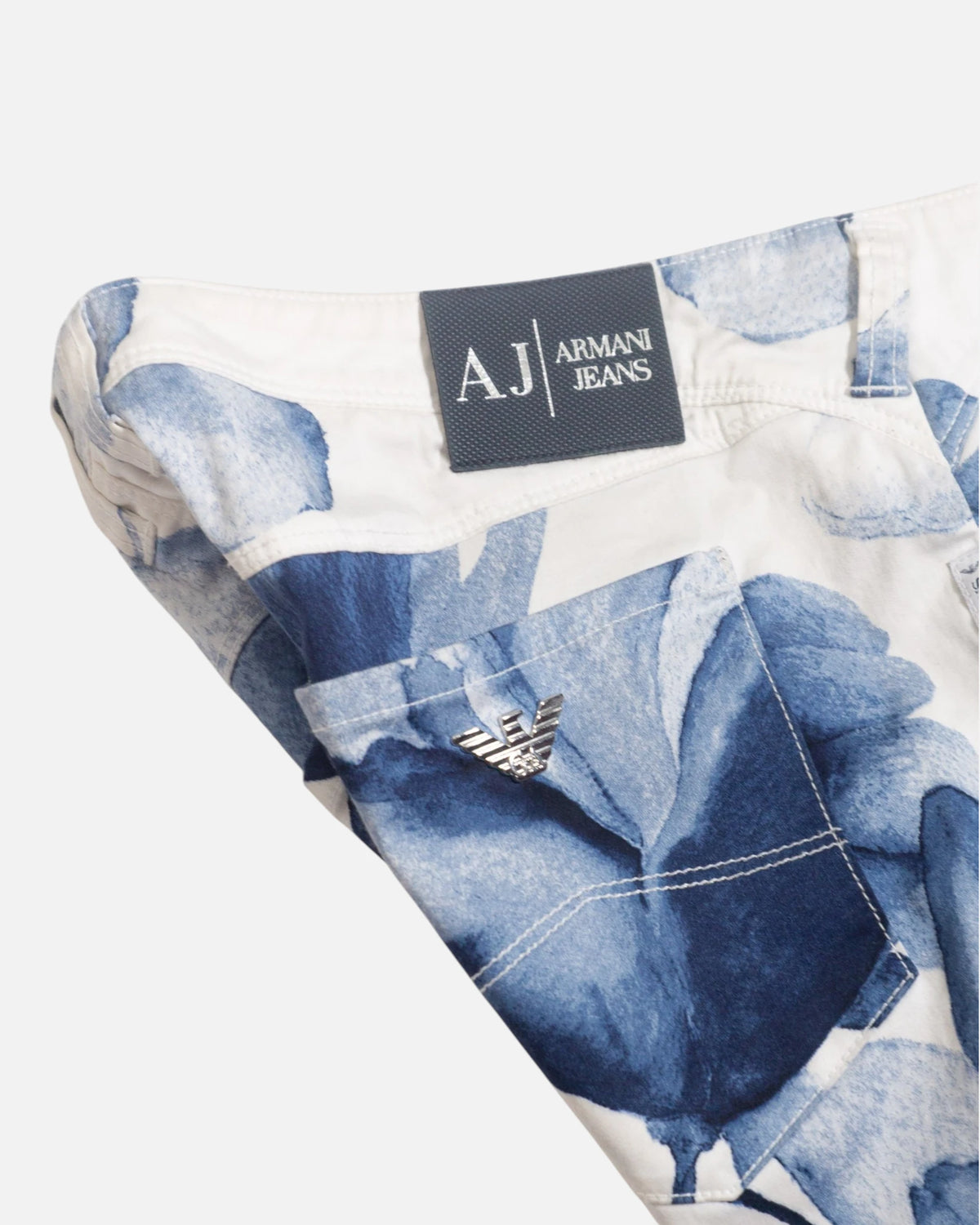 Pantalón Armani Jeans Estampado Floral Vintage — Talla M