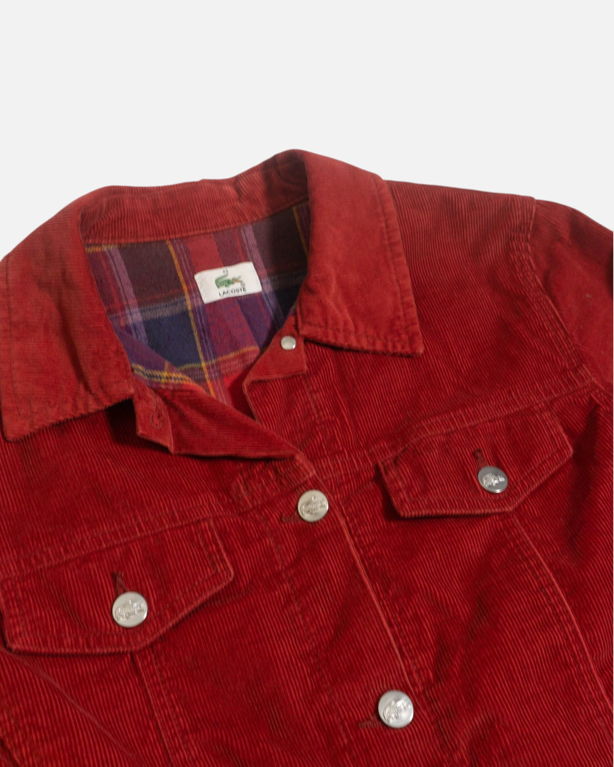 Chaqueta de Pana Lacoste Forrada Vintage — Talla M