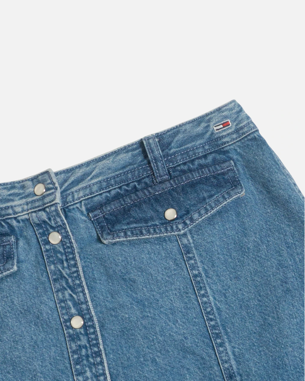 Falda Vaquera Tommy Jeans Parche Vintage — Talla M