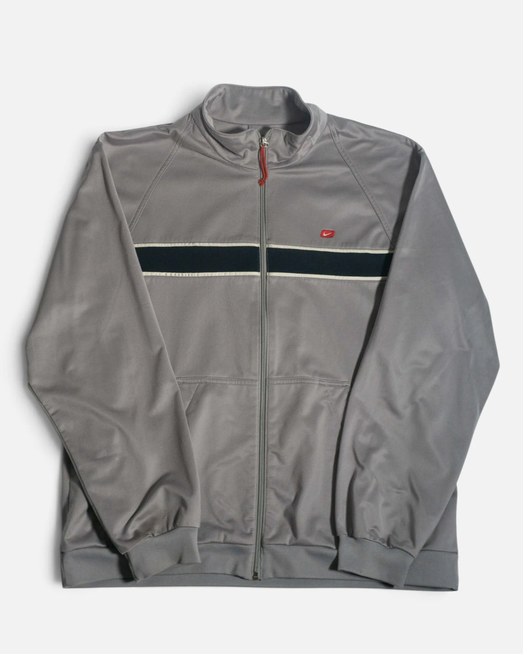 Chaqueta de Chándal Nike Gris Vintage 00s — Talla XL