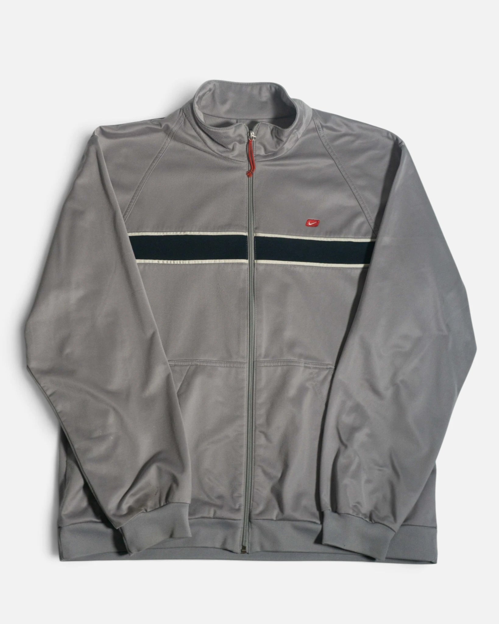 Chaqueta de Chándal Nike Gris Vintage 00s — Talla XL