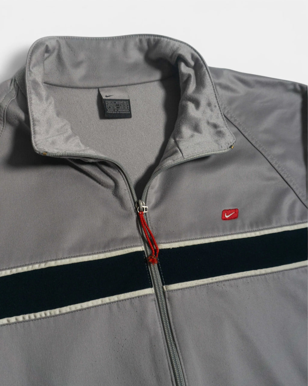 Chaqueta de Chándal Nike Gris Vintage 00s — Talla XL