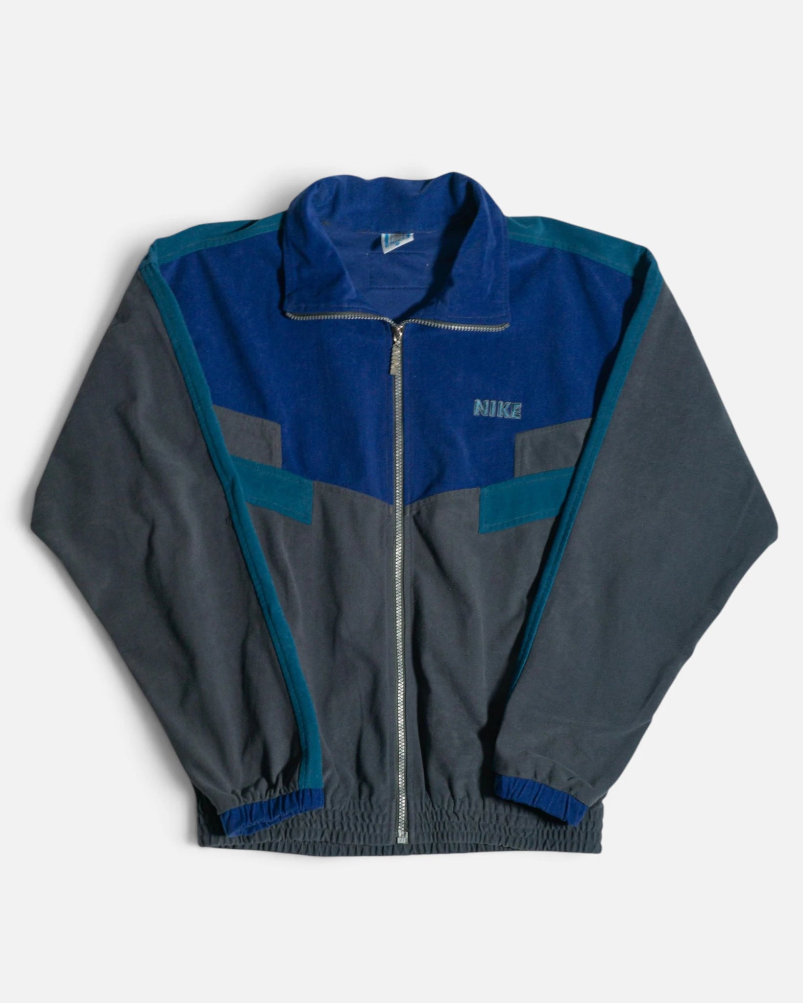 Chaqueta de Chándal Nike Bloques de Color Vintage 90s — Talla S