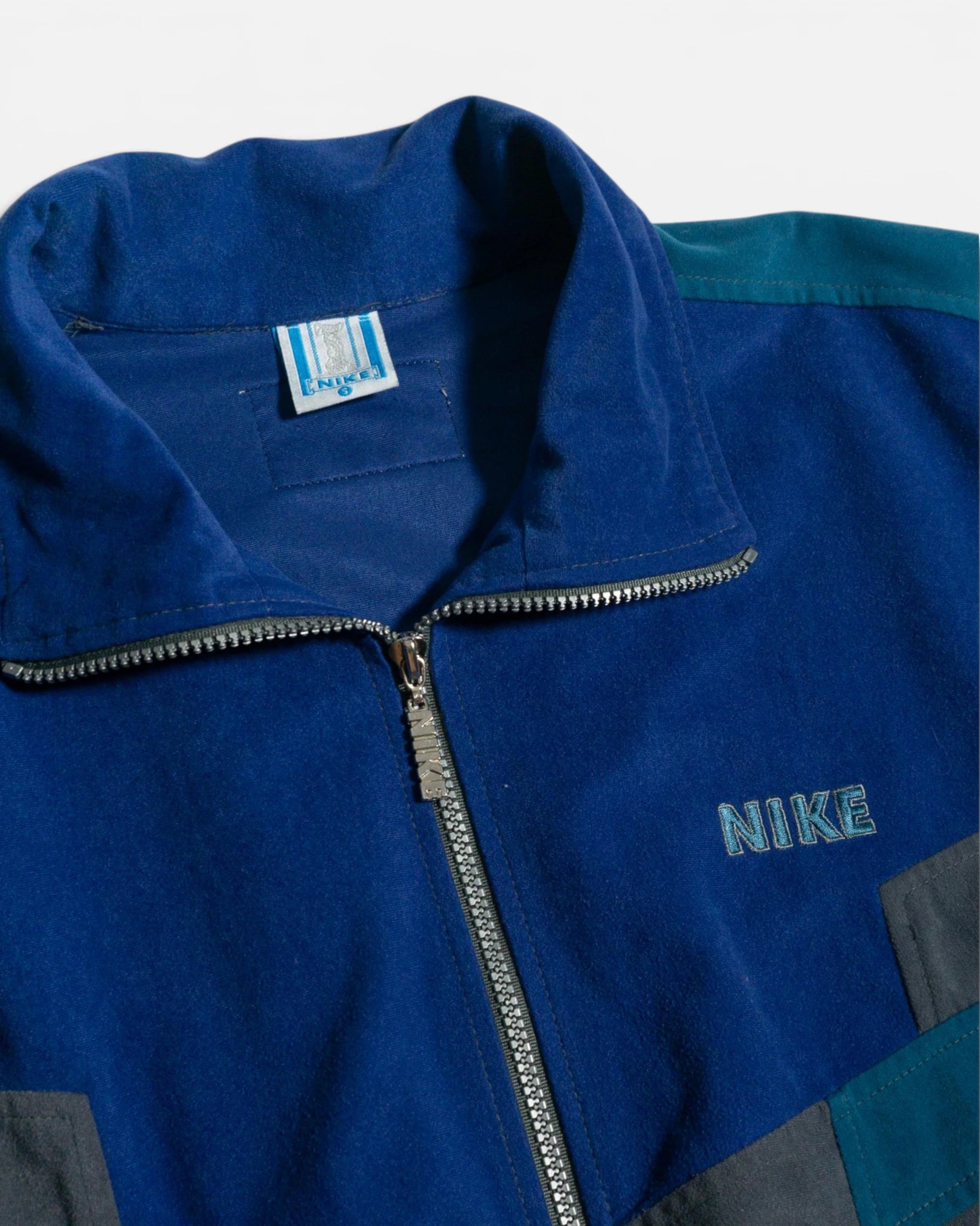 Chaqueta de Chándal Nike Bloques de Color Vintage 90s — Talla S