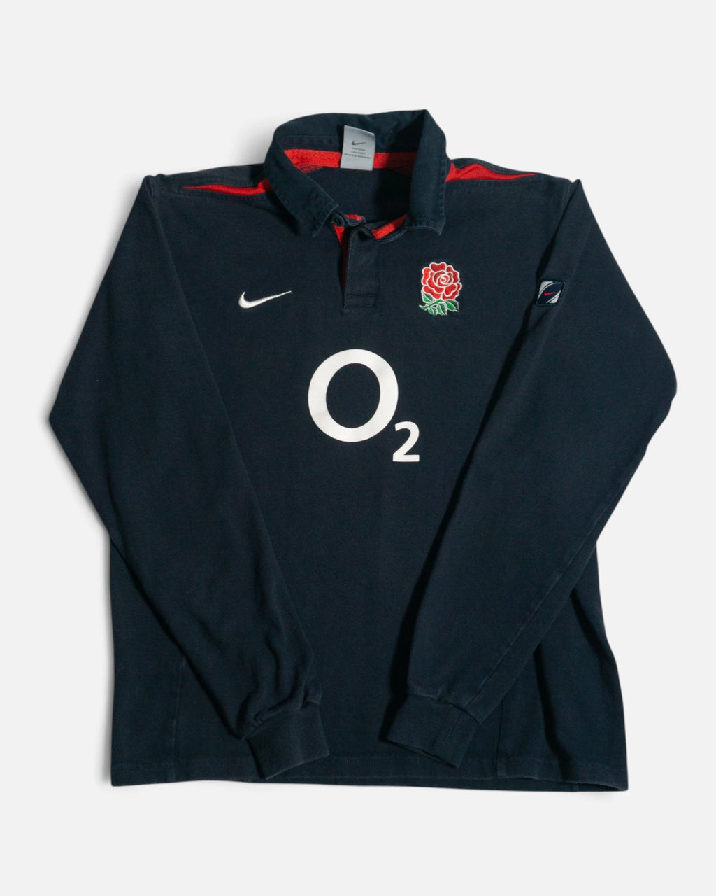 Polo de Rugby Inglaterra Nike Vintage 00s — Talla XS