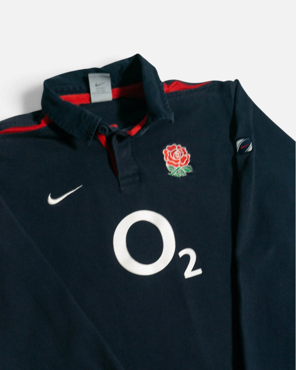 Polo de Rugby Inglaterra Nike Vintage 00s — Talla XS