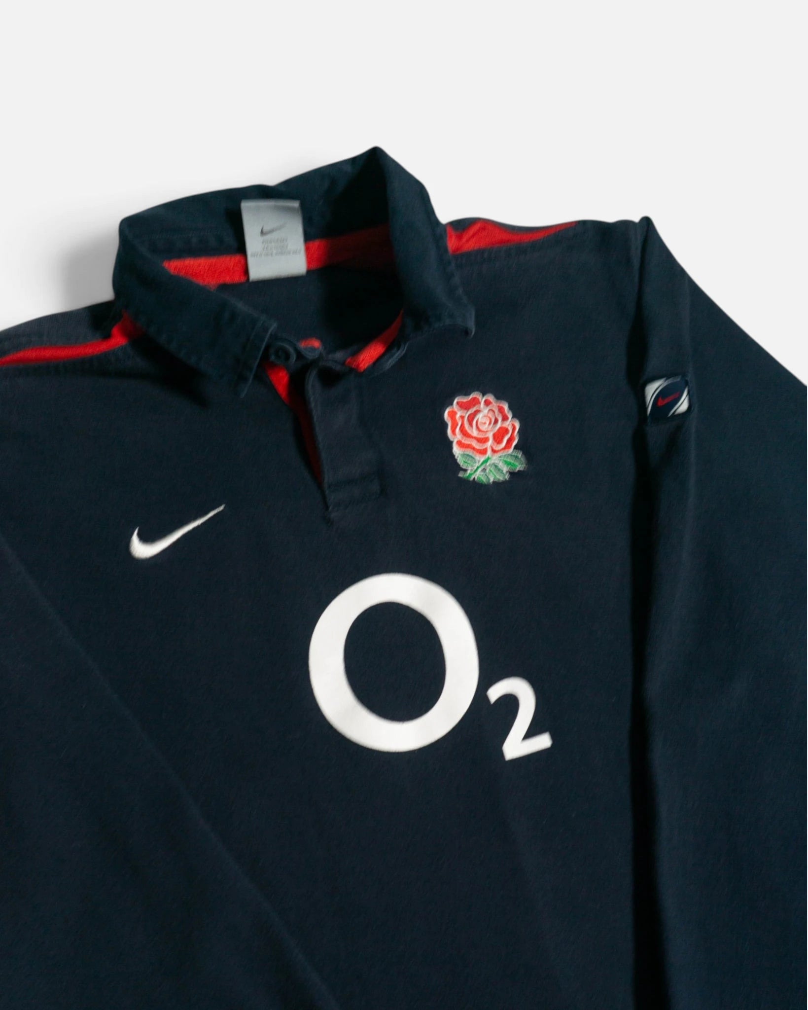 Polo de Rugby Inglaterra Nike Vintage 00s — Talla XS