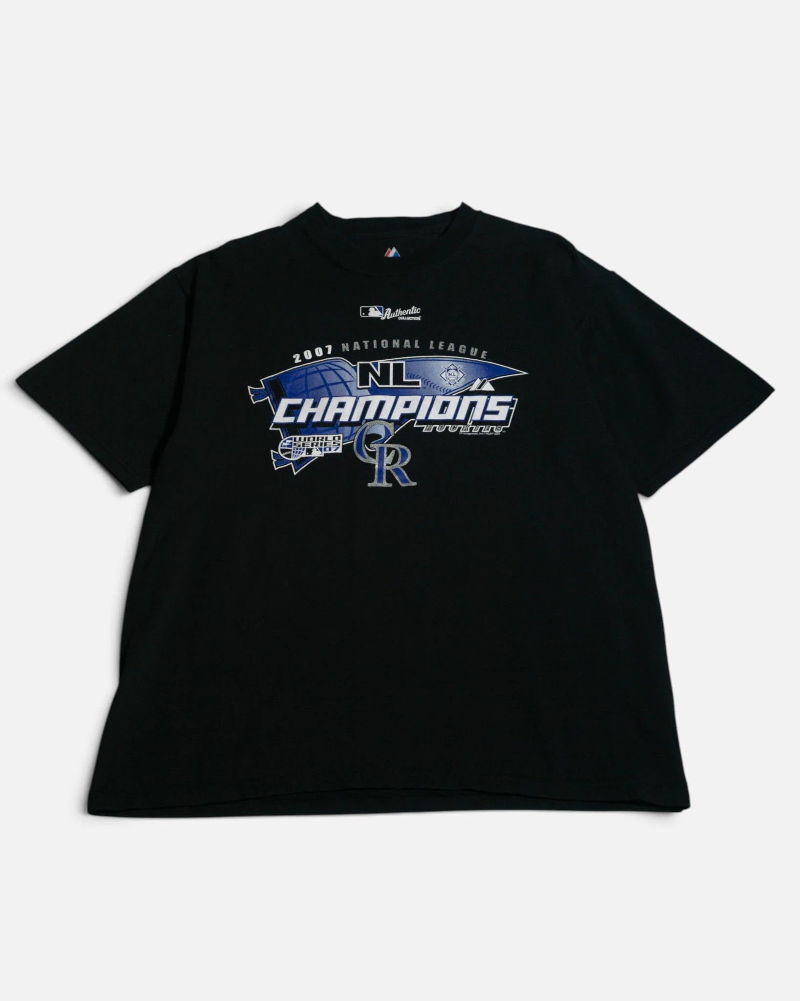 Camiseta Colorado Rockies Vintage 2007 — Talla L