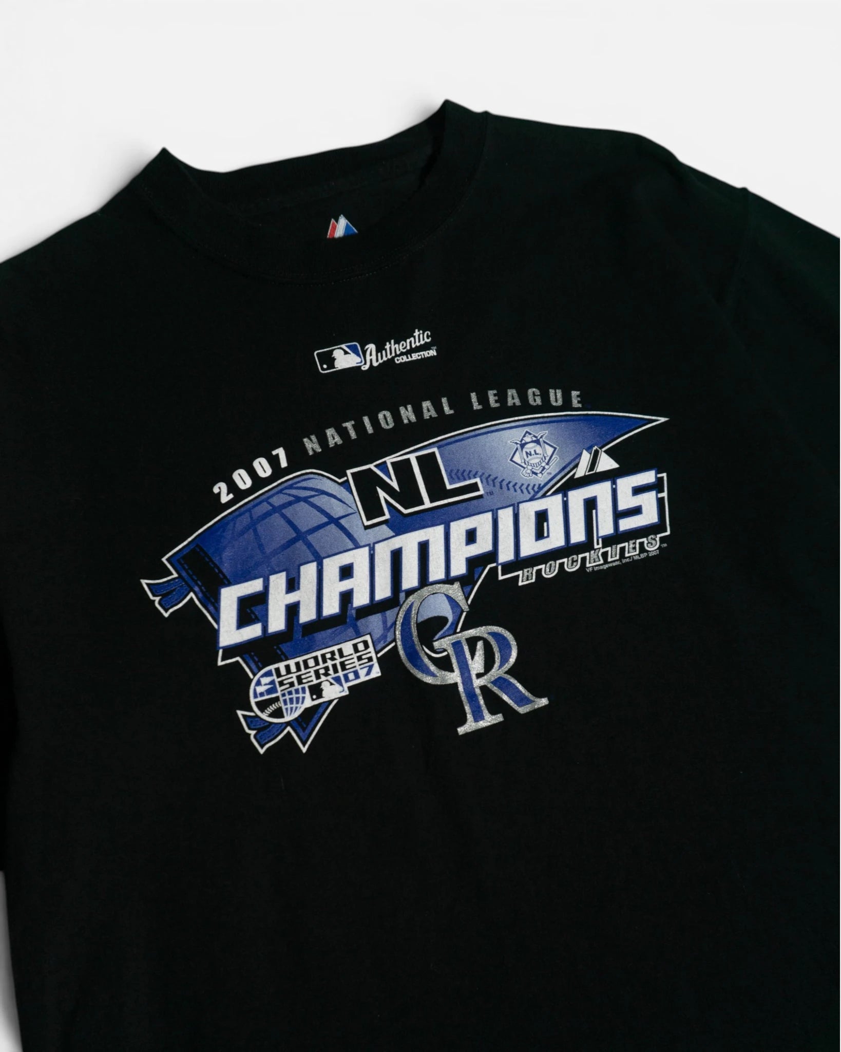 Camiseta Colorado Rockies Vintage 2007 — Talla L