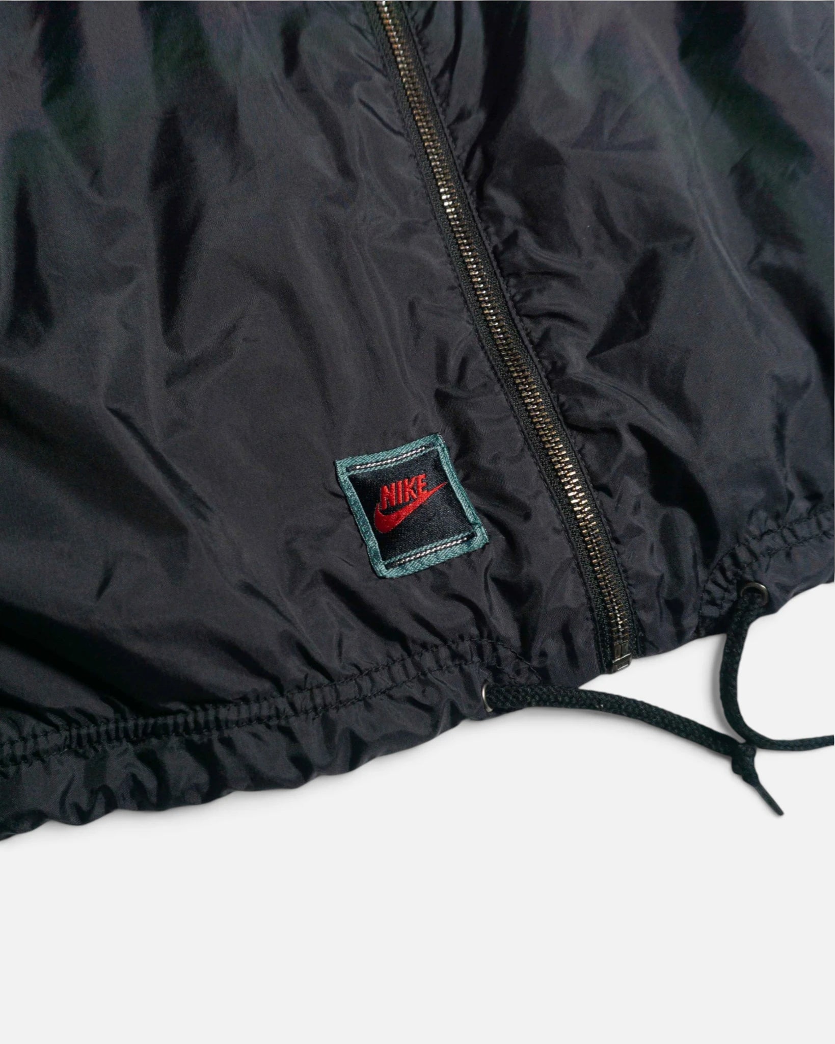 Cortavientos Nike Negro Vintage 90s — Talla XL