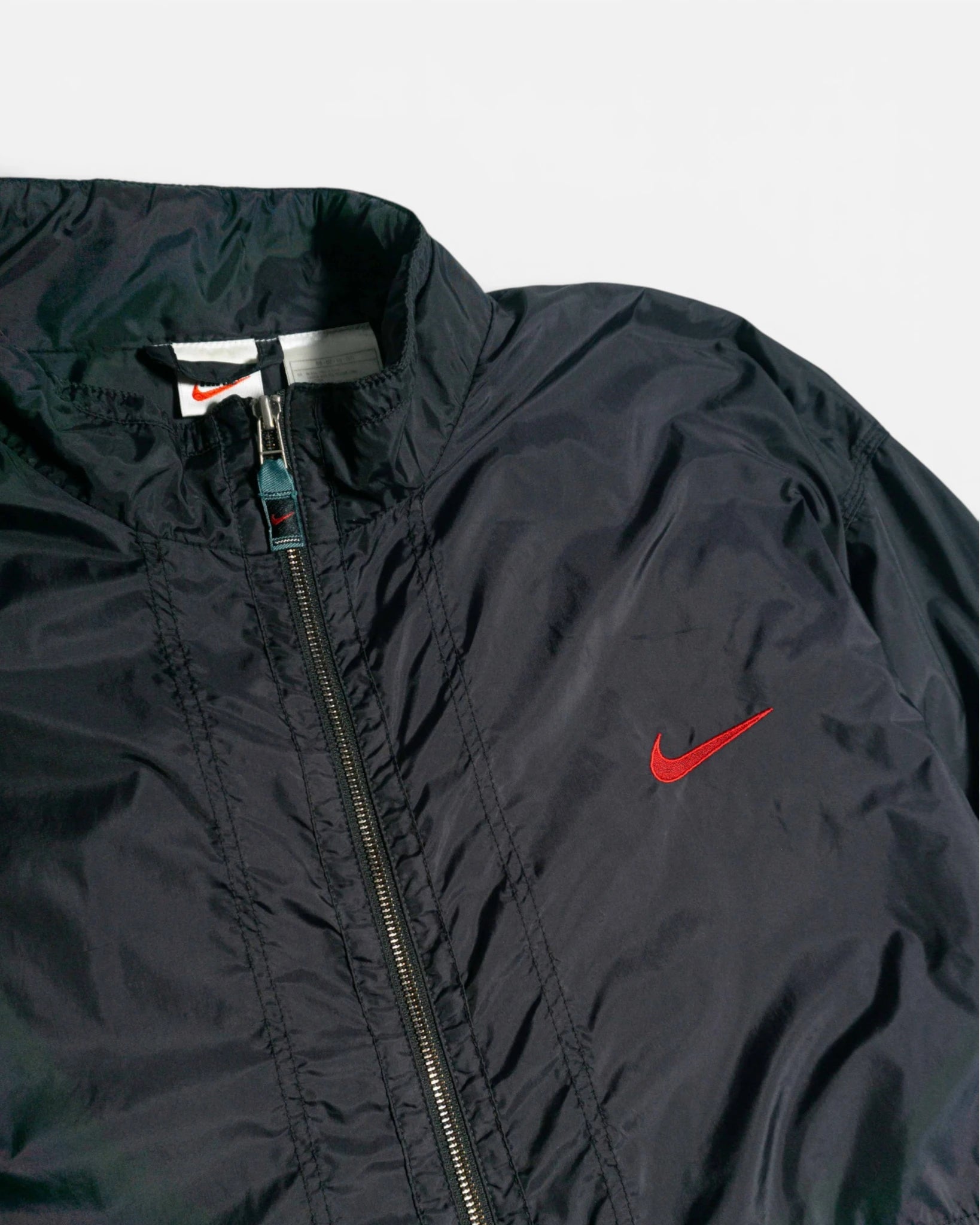 Cortavientos Nike Negro Vintage 90s — Talla XL