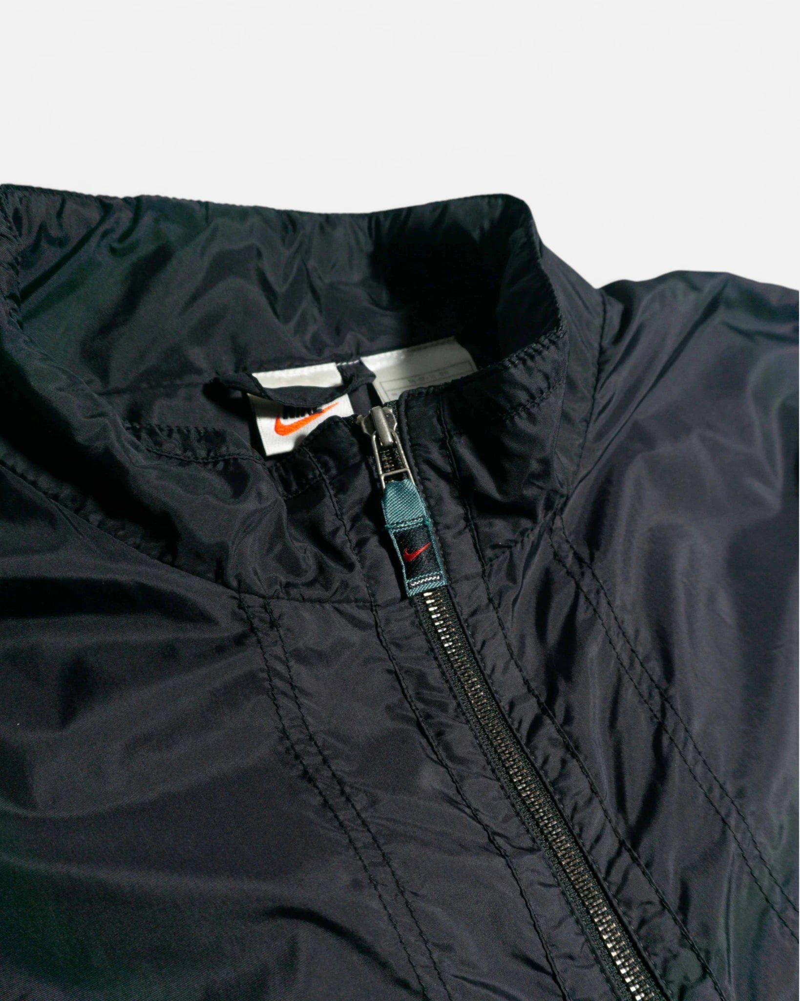 Cortavientos Nike Negro Vintage 90s — Talla XL