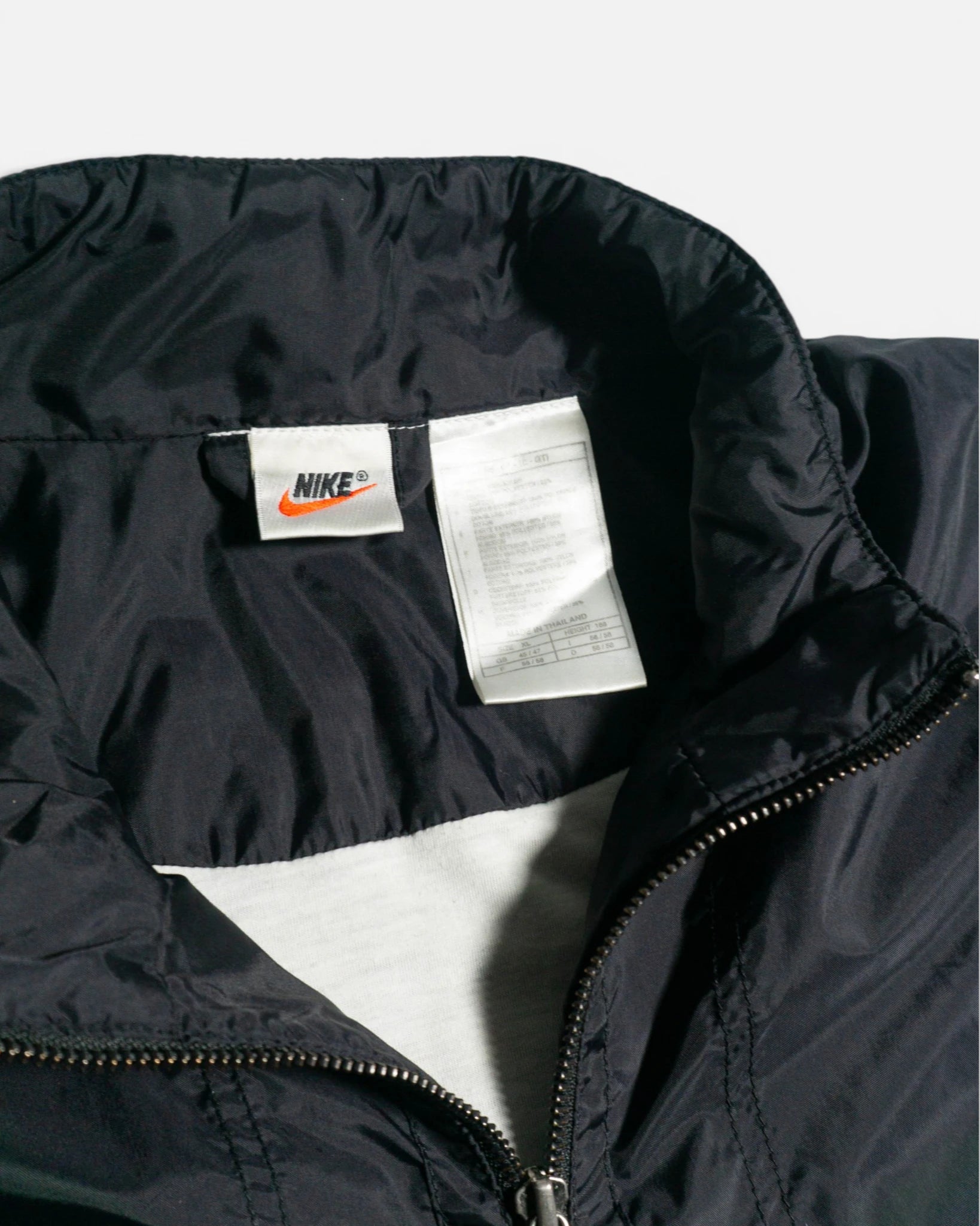 Cortavientos Nike Negro Vintage 90s — Talla XL
