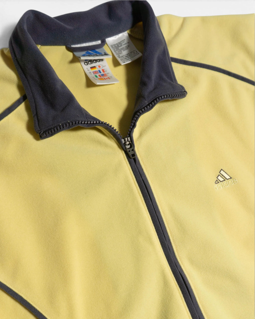 Chaqueta Adidas Mujer Amarilla Vintage 90s — Talla L