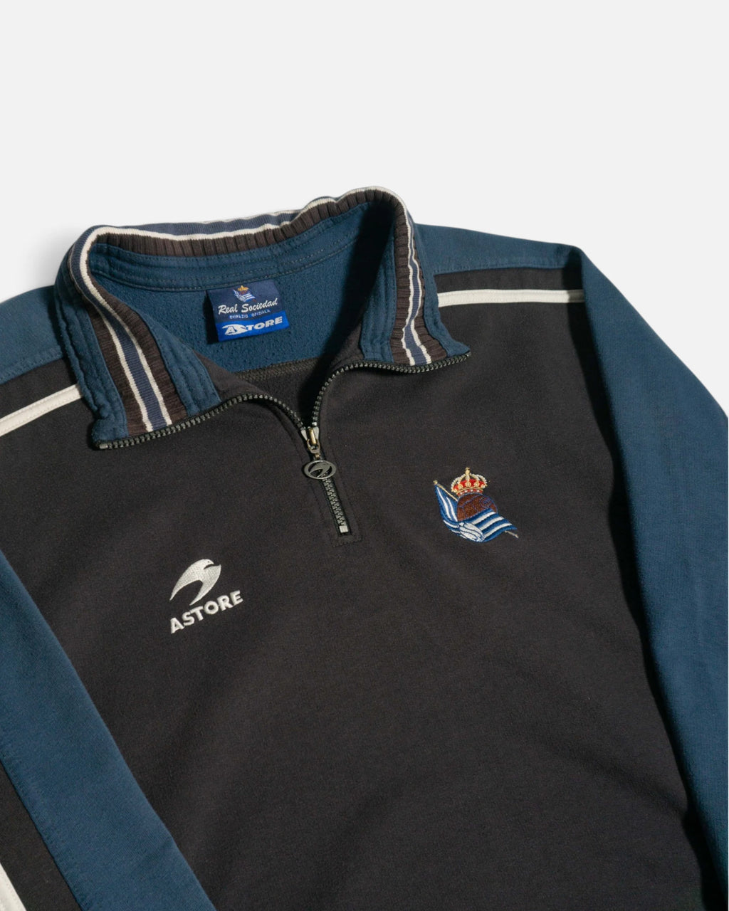 Sudadera 1/4 zip Astore Real Sociedad Vintage 1998/00 — L