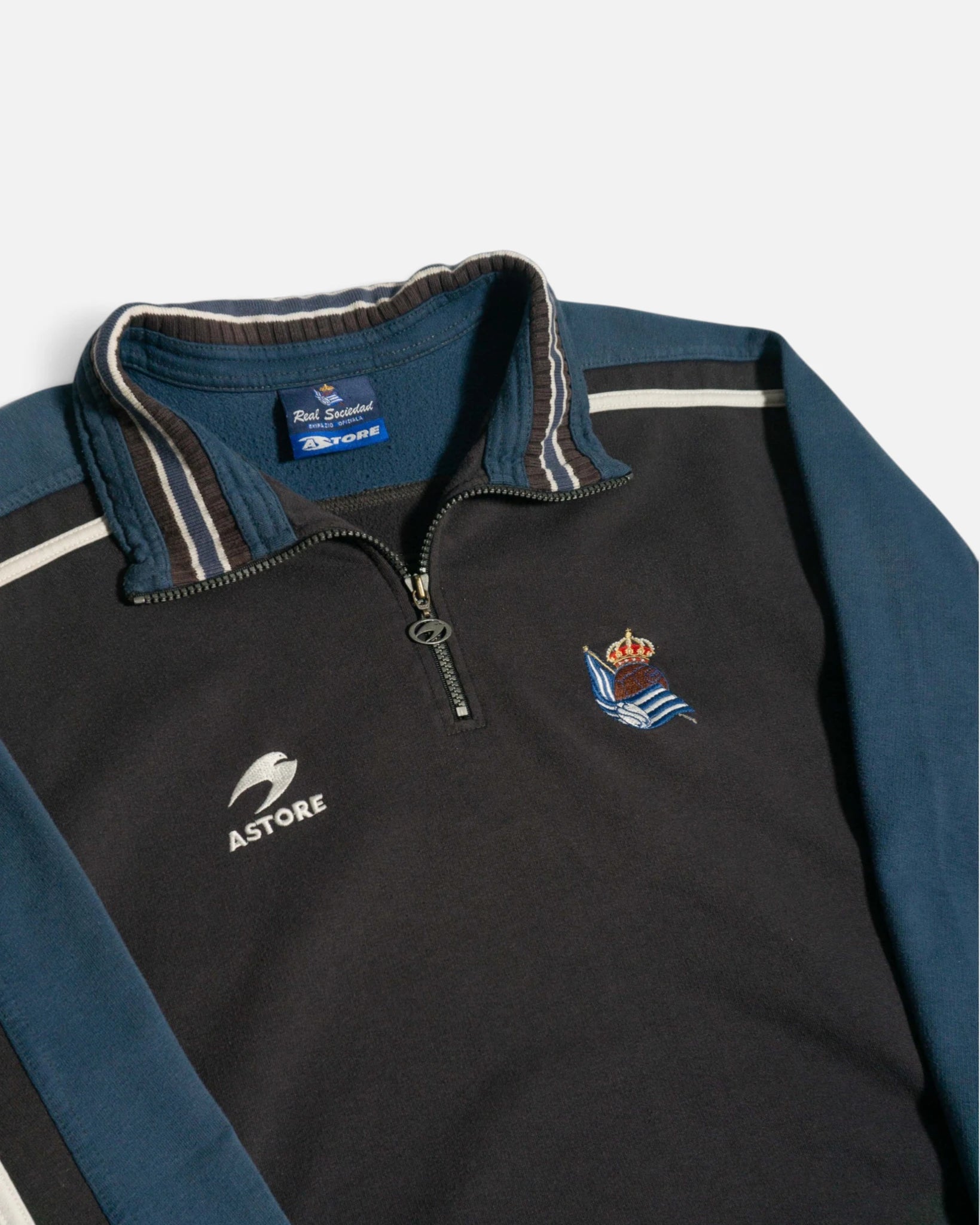 Sudadera 1/4 zip Astore Real Sociedad Vintage 1998/00 — L