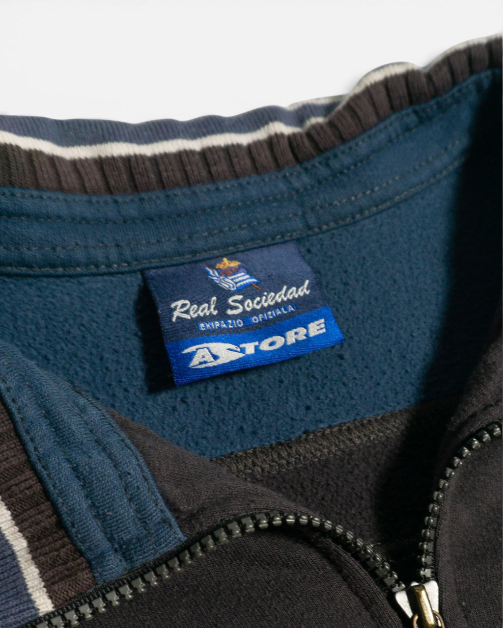 Sudadera 1/4 zip Astore Real Sociedad Vintage 1998/00 — L