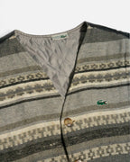 Chaleco Chemise Lacoste Lana Vintage 80s — Talla S