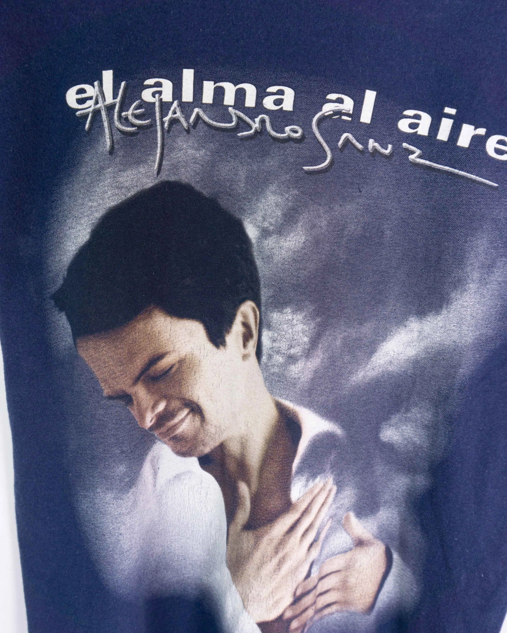 Camiseta Oficial Alejandro Sanz El alma al aire años 2000 S