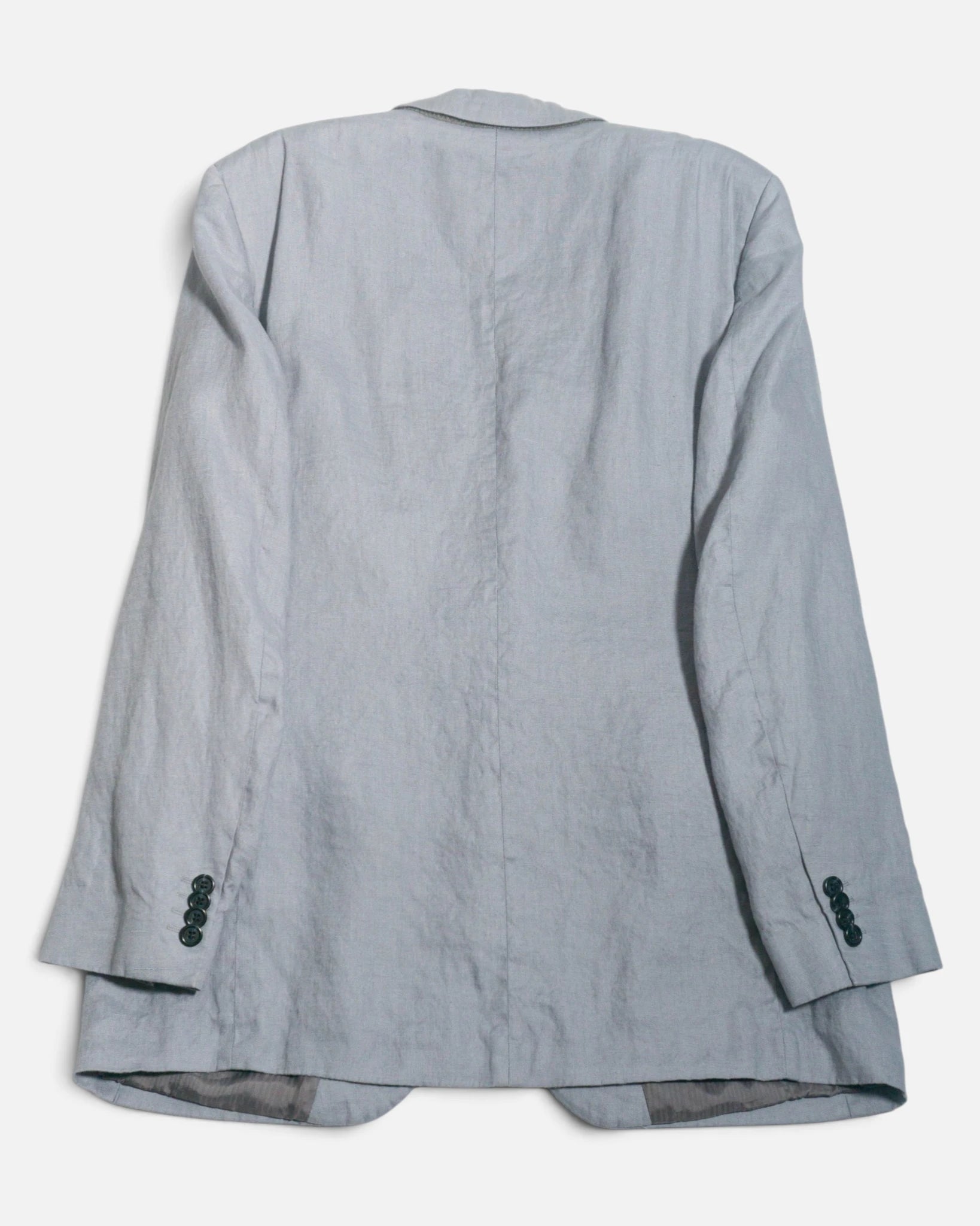 Americana Hugo Boss Lino Celeste Vintage 90s — Talla L