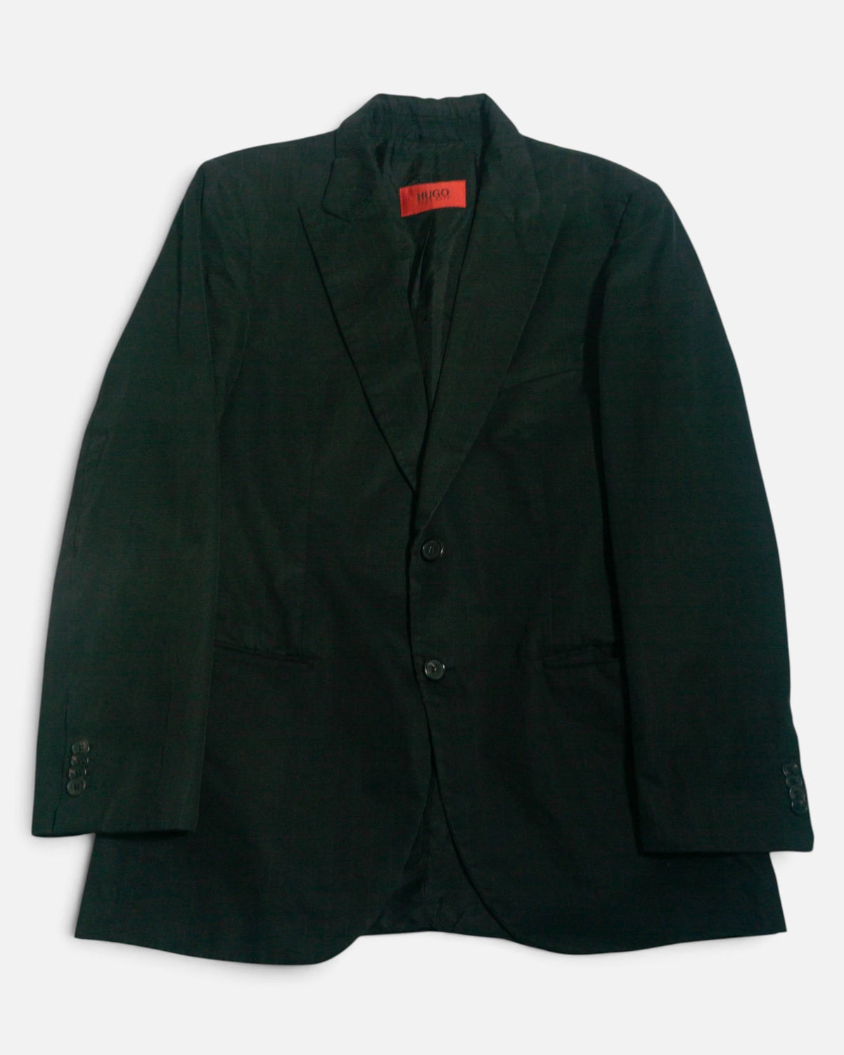 Americana Hugo Boss Negra Vintage 90s — Talla L