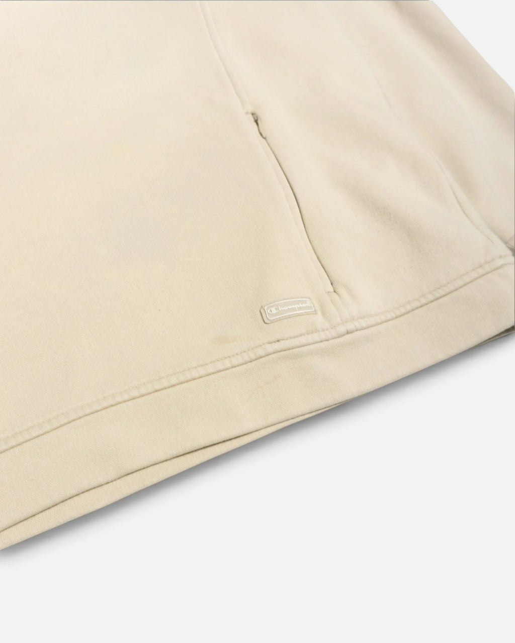 Sudadera Champion Beige Bordado — Talla M
