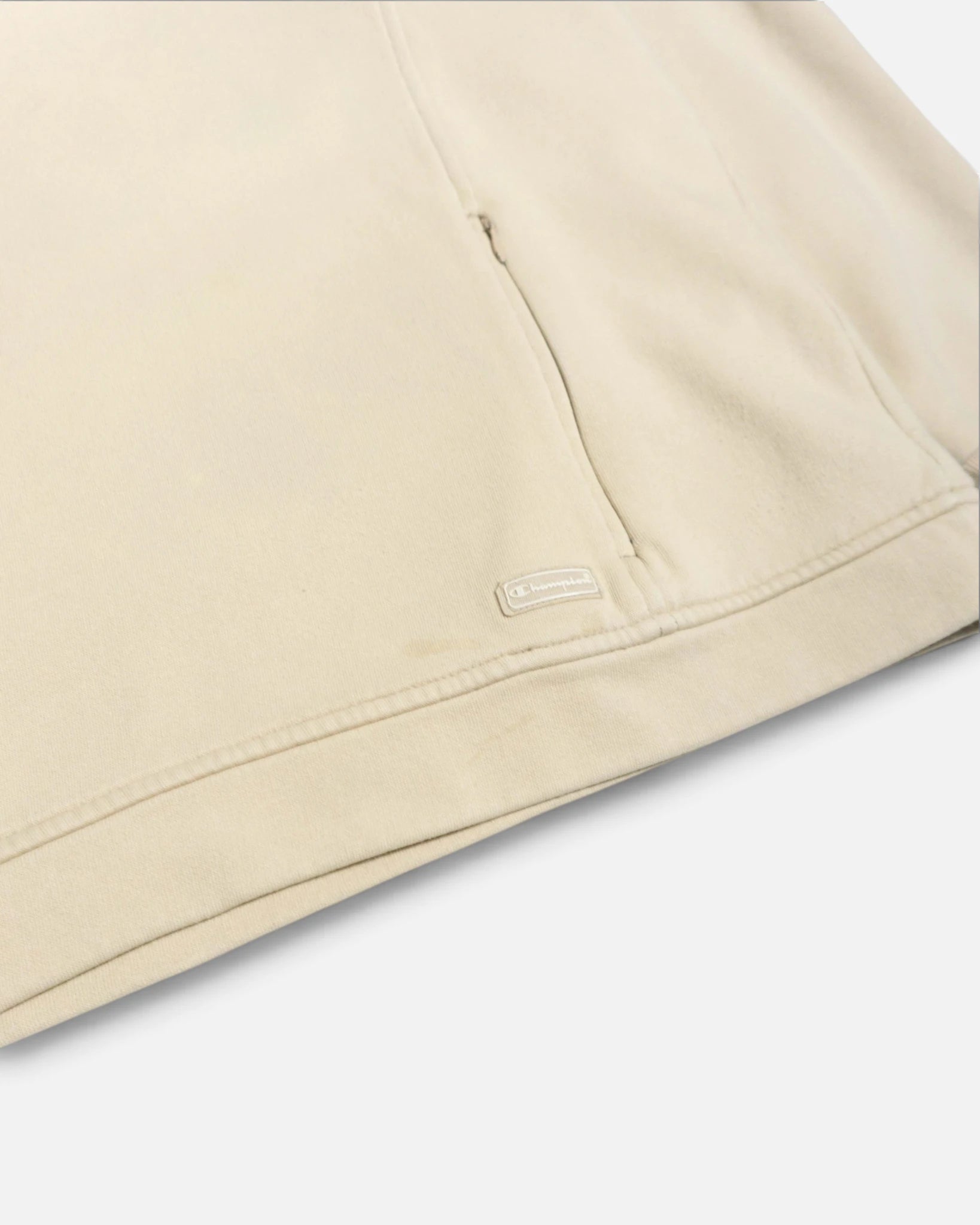 Sudadera Champion Beige Bordado — Talla M
