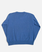 Jersey Gant Vneck Azul Melange Preppy Vintage — Talla XS
