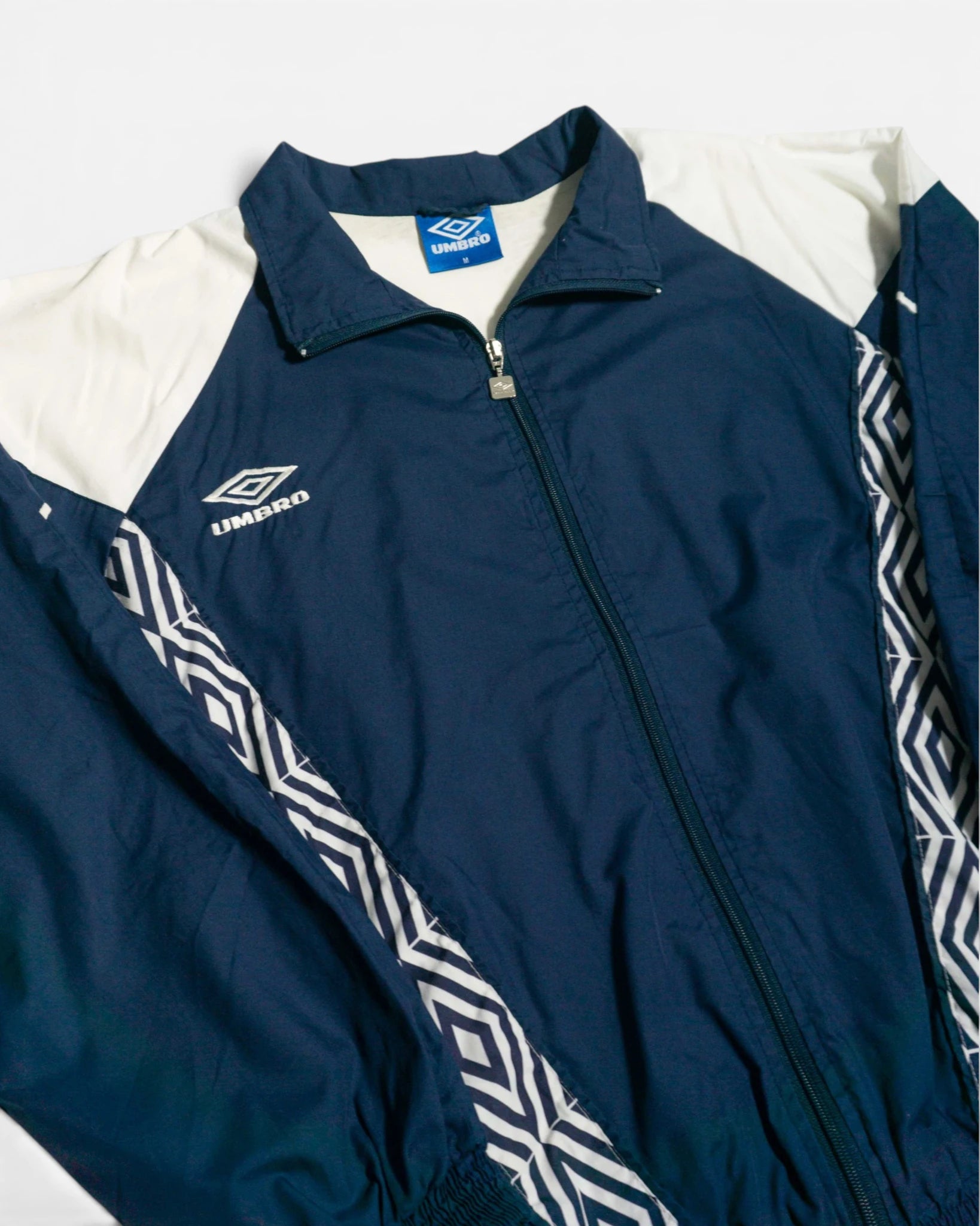 Chaqueta Umbro Cortavientos Azul Vintage 90s — Talla M