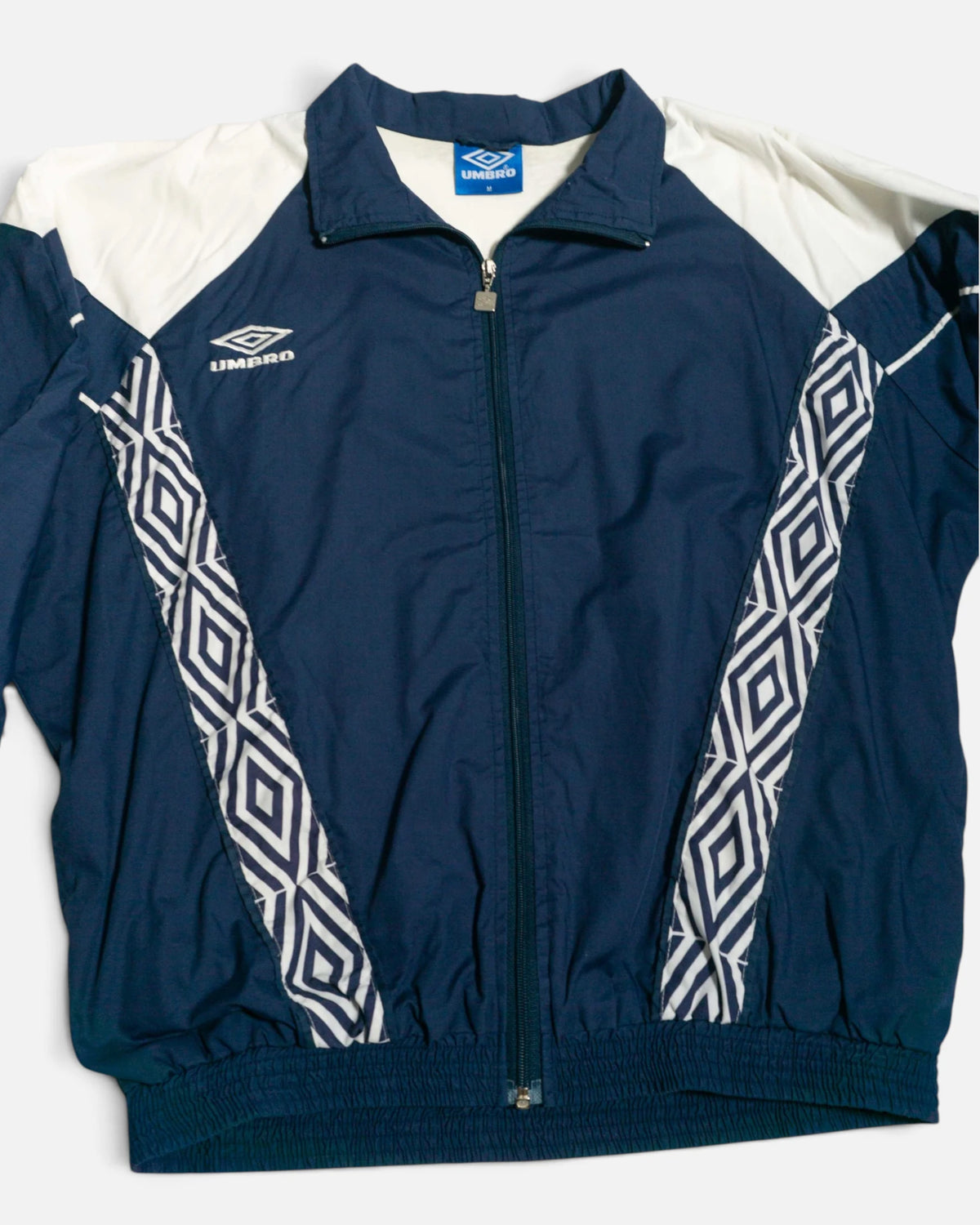 Chaqueta Umbro Cortavientos Azul Vintage 90s — Talla M