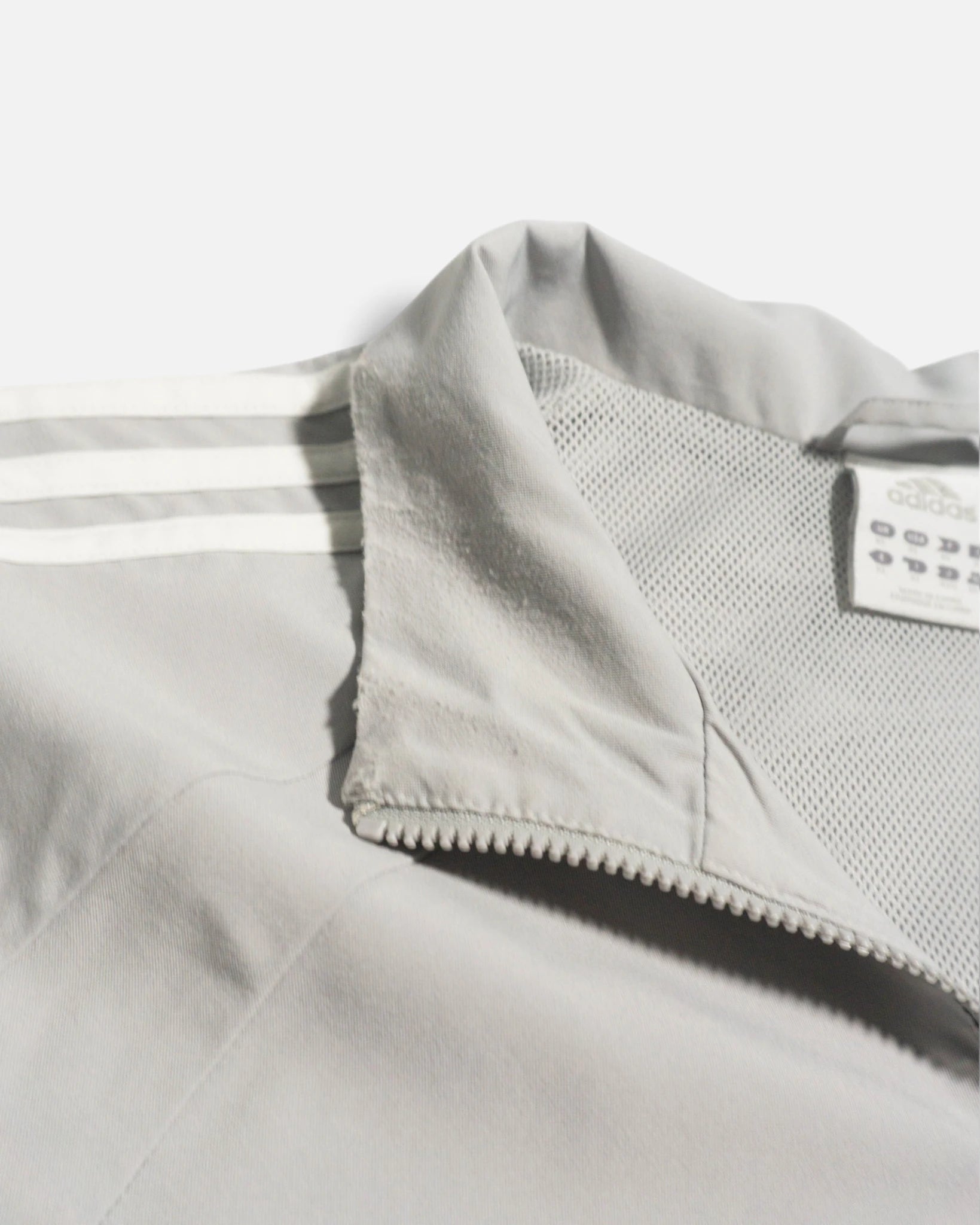 Chaqueta Adidas Cortavientos Gris Vintage 00s — Talla XL
