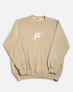 Sudadera Fila Beige Arena Vintage 90s — Talla XL