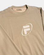 Sudadera Fila Beige Arena Vintage 90s — Talla XL