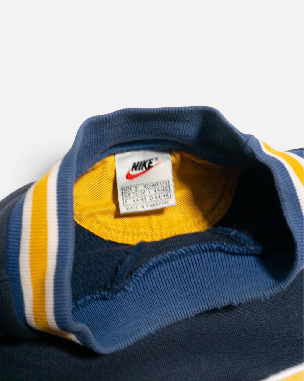 Sudadera Nike Center Swoosh Azul Vintage 90s — Talla S