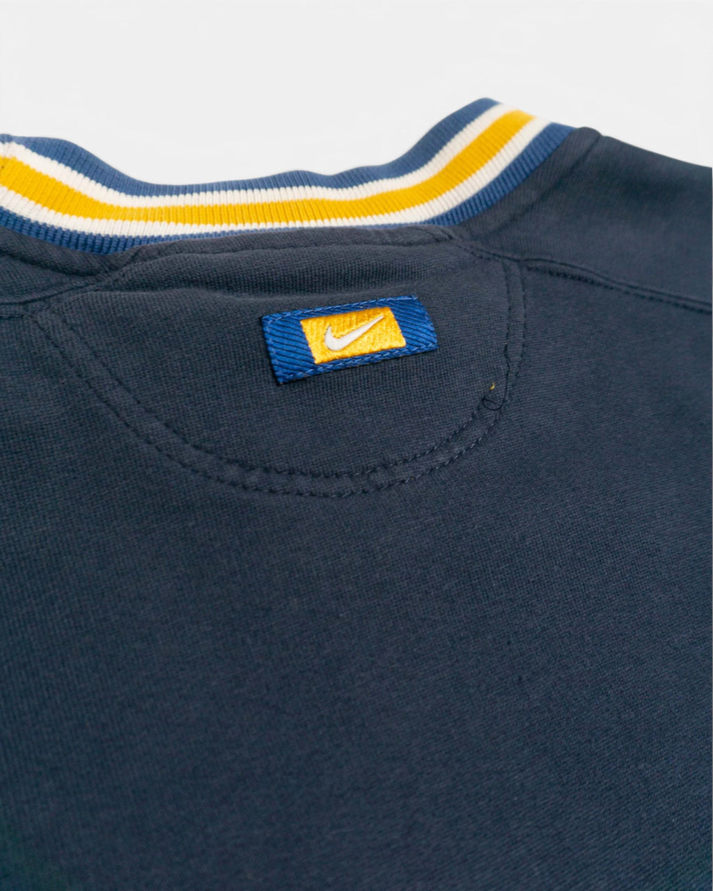 Sudadera Nike Center Swoosh Azul Vintage 90s — Talla S