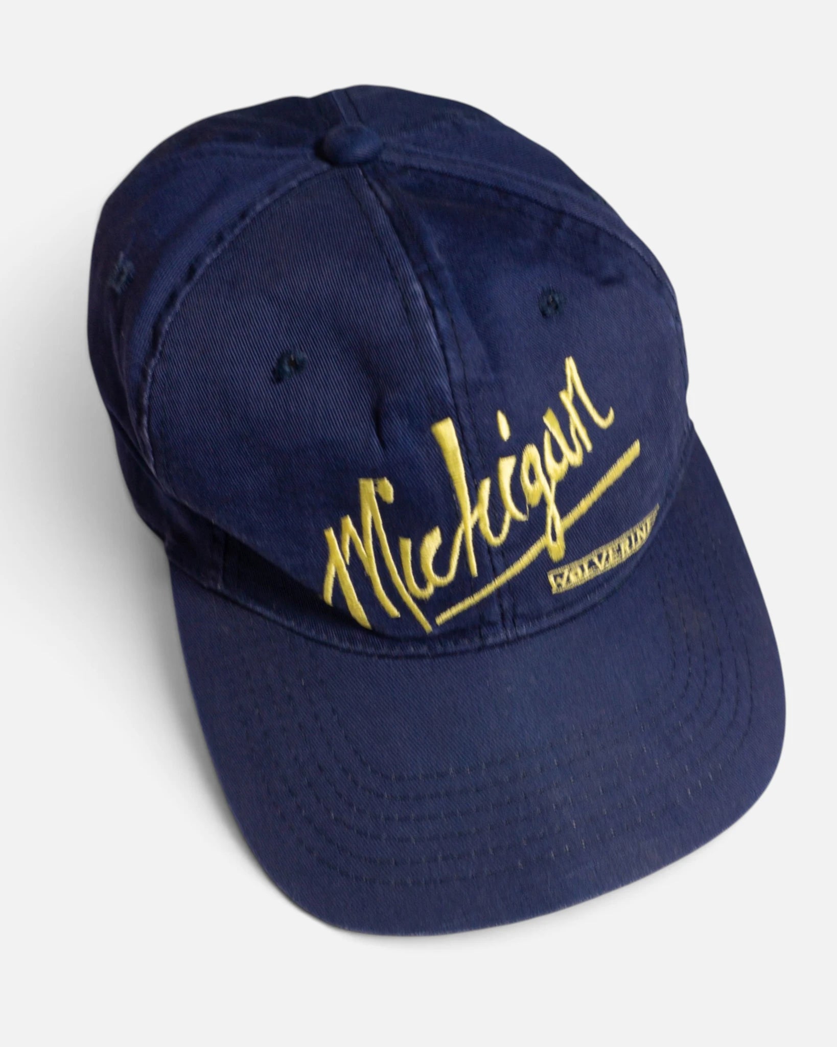Gorra Michigan Wolverines Azul Vintage 90s — Talla M