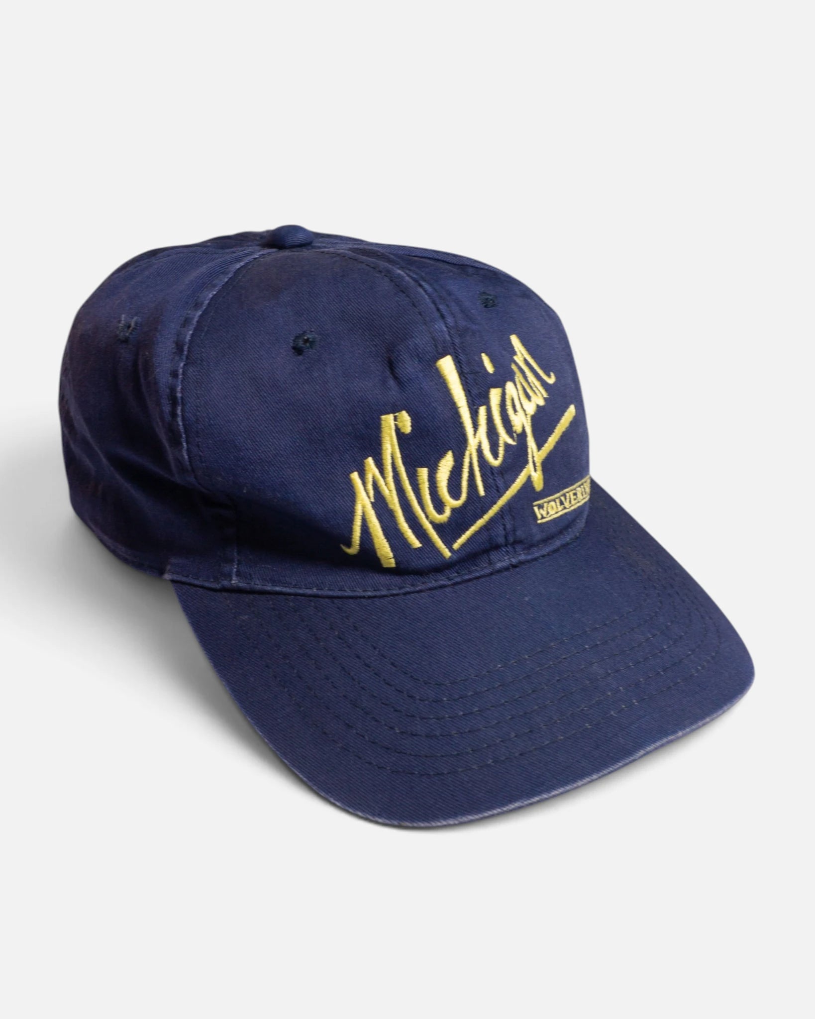 Gorra Michigan Wolverines Azul Vintage 90s — Talla M