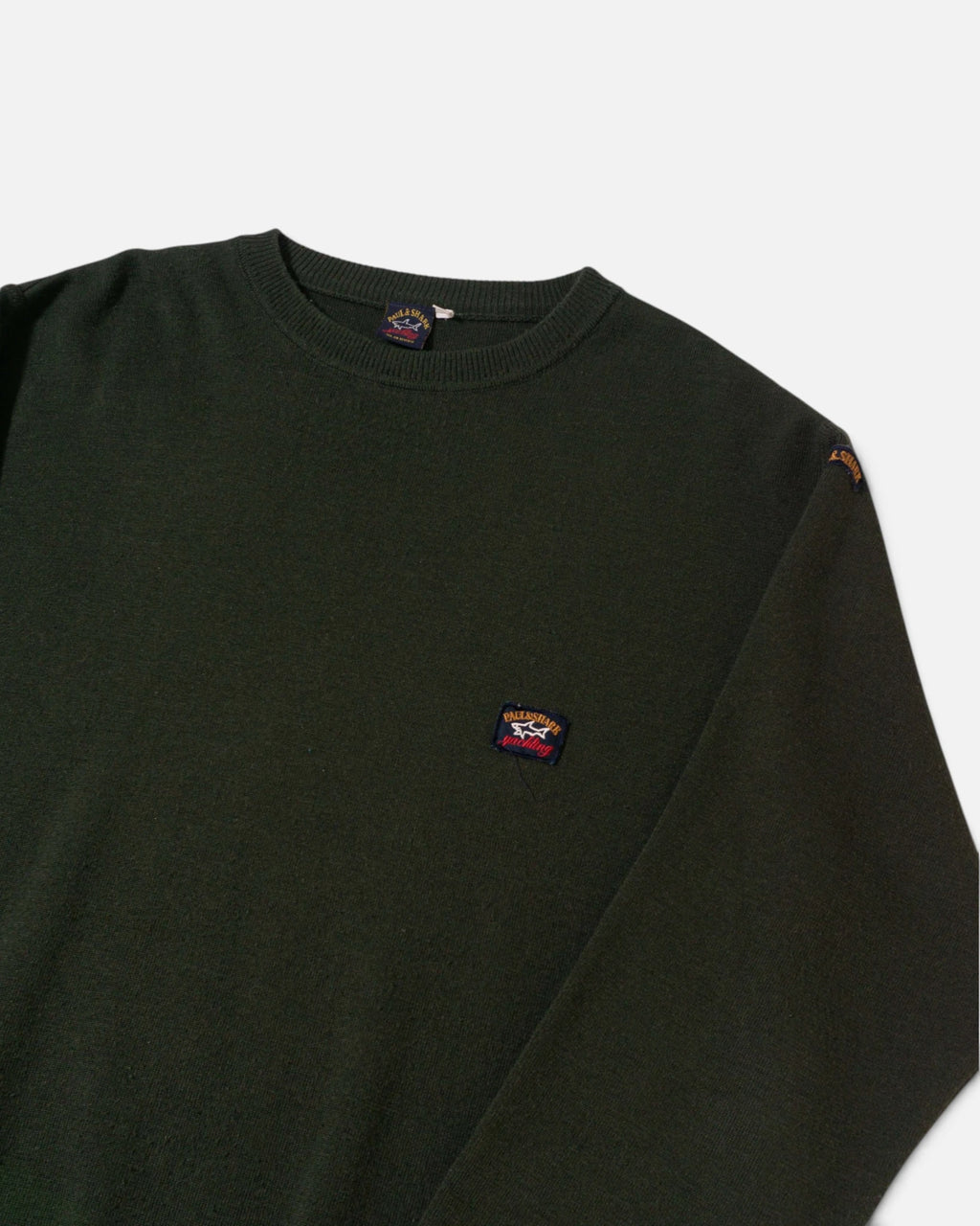 Jersey Paul & Shark Verde Kaki Vintage 90s — Talla XL