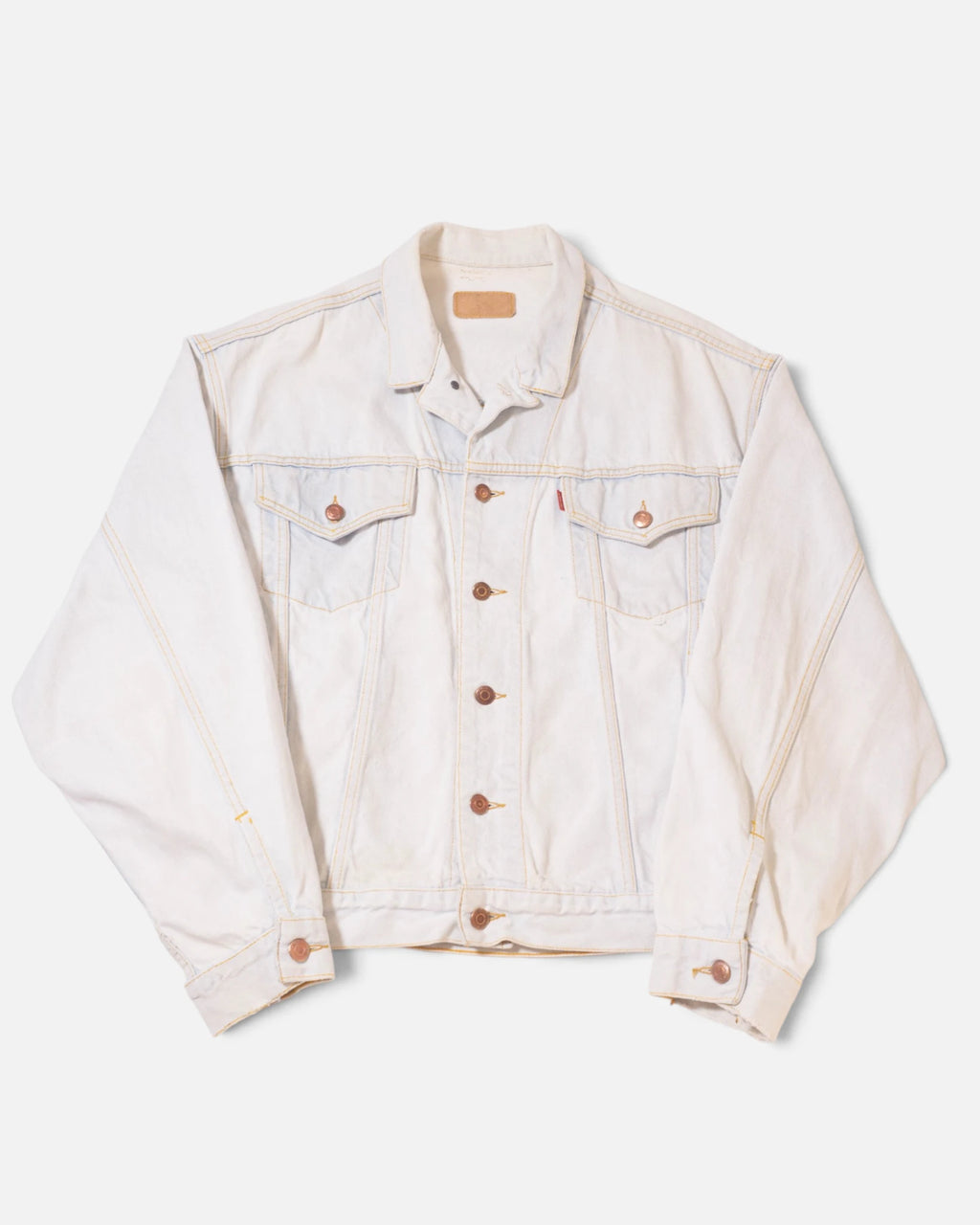 Chaqueta Distressed Levi's Azul Hielo Vintage 90s — Talla M