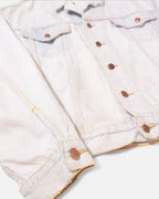 Chaqueta Distressed Levi's Azul Hielo Vintage 90s — Talla M