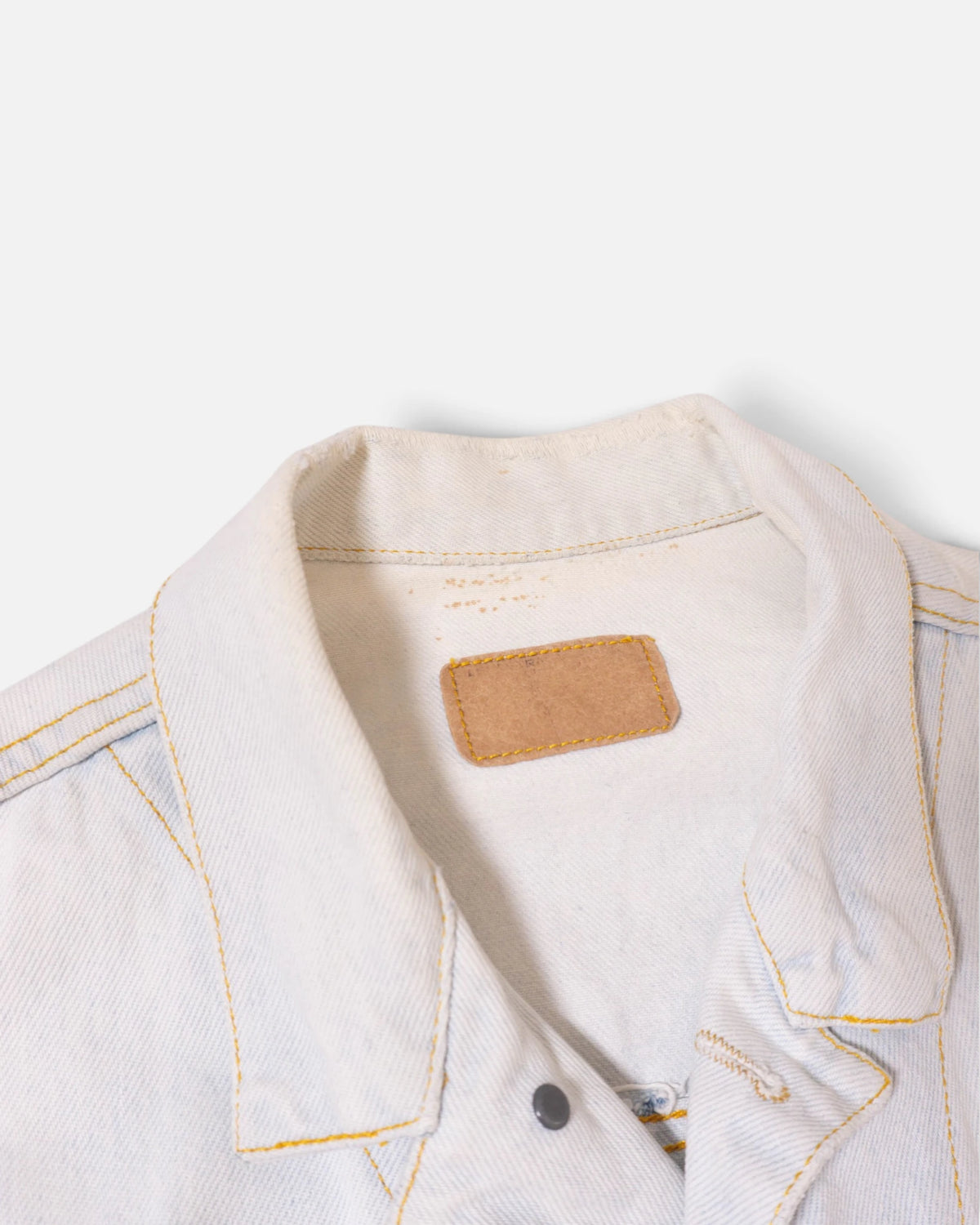 Chaqueta Distressed Levi's Azul Hielo Vintage 90s — Talla M