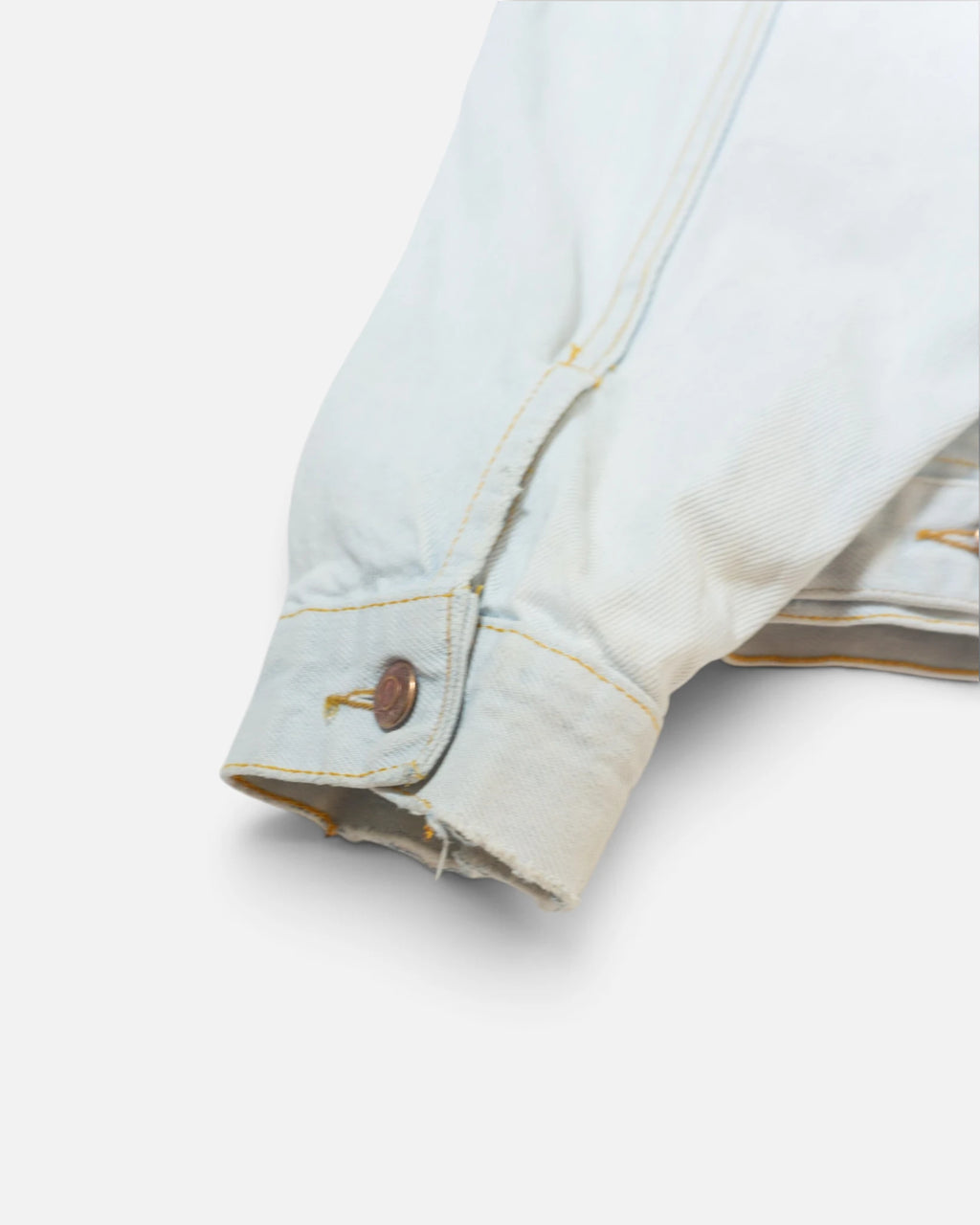 Chaqueta Distressed Levi's Azul Hielo Vintage 90s — Talla M