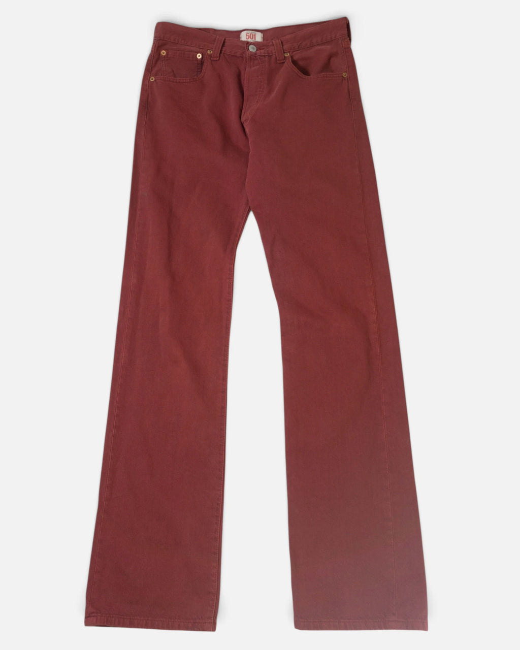 Vaqueros Levi's 501 Burdeos Vintage 90s — Talla W32