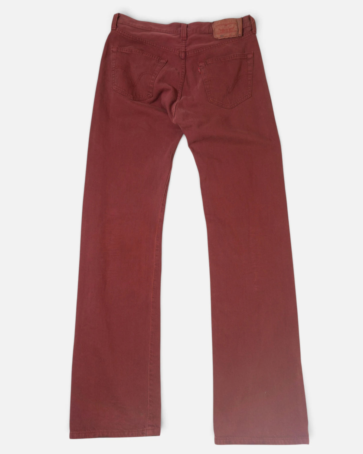 Vaqueros Levi's 501 Burdeos Vintage 90s — Talla W32