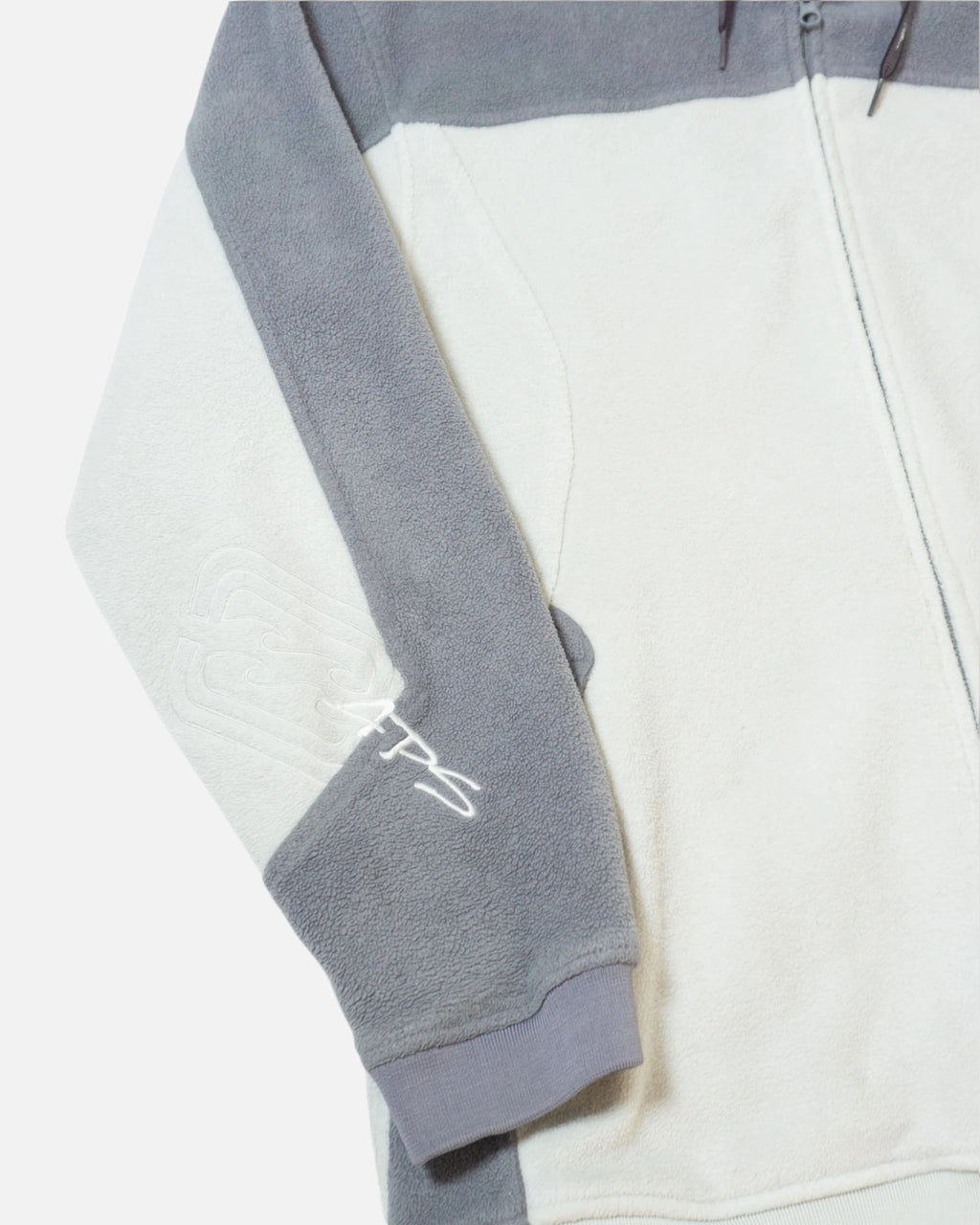 Chaqueta Polar Billabong Gris Vintage 00s — Talla XL