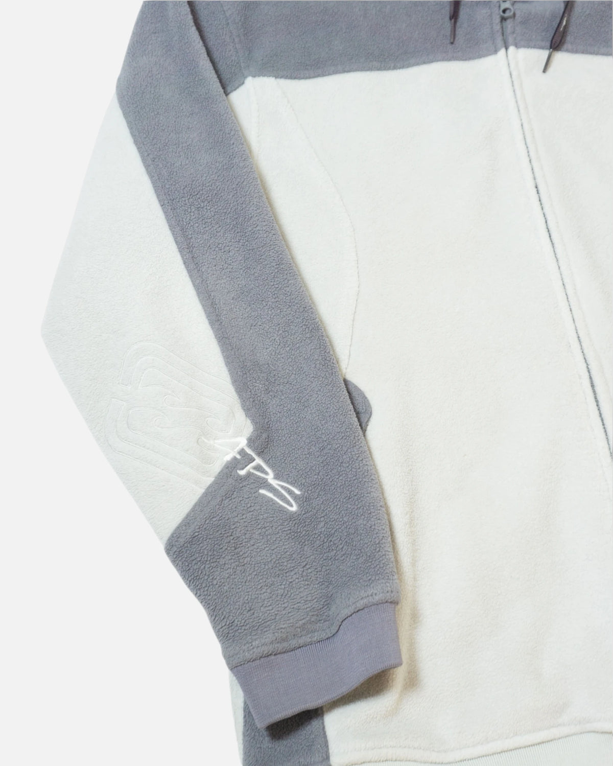 Chaqueta Polar Billabong Gris Vintage 00s — Talla XL