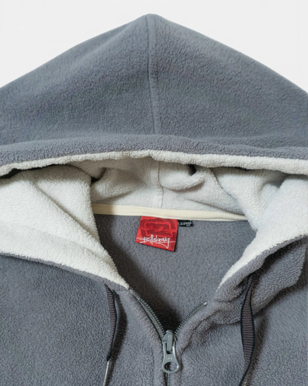 Chaqueta Polar Billabong Gris Vintage 00s — Talla XL